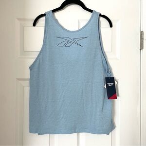 Reebok Logo Low Back Tank Top, M